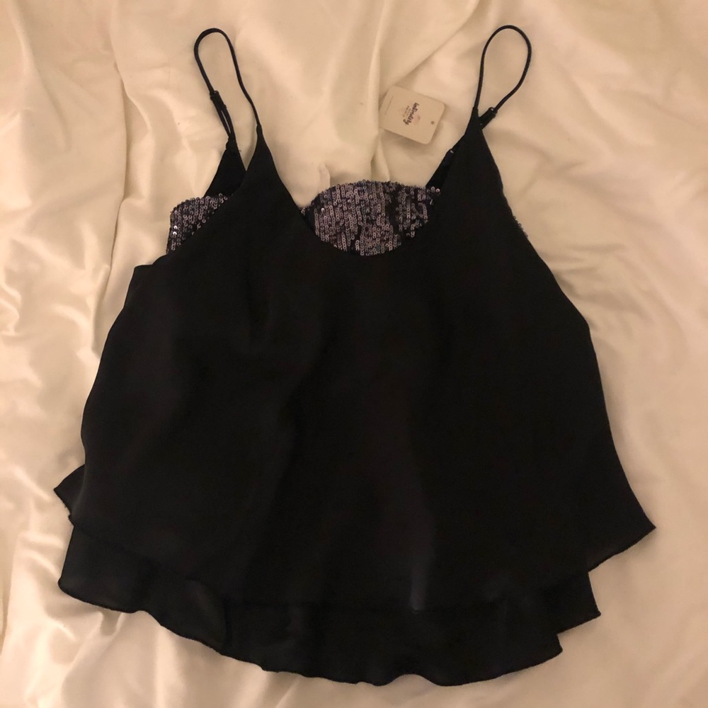 NWT FP Sequin Bandeau Top